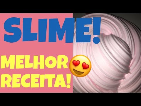 MELHOR SLIME DO MUNDO! SEM boráx e SEM bicarbonato! Muito FÁCIL