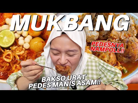 MUKBANG BAKSO ACI URAT + MOZARELLA!! RACIK SAMPE MISDASEUM!!