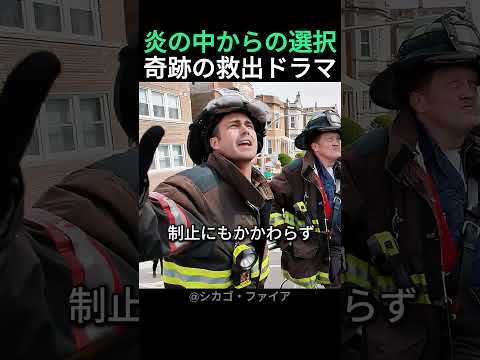 絶対絶命の火災現場!空中のハシゴに向かってダイブする女性の勇気に鳥肌