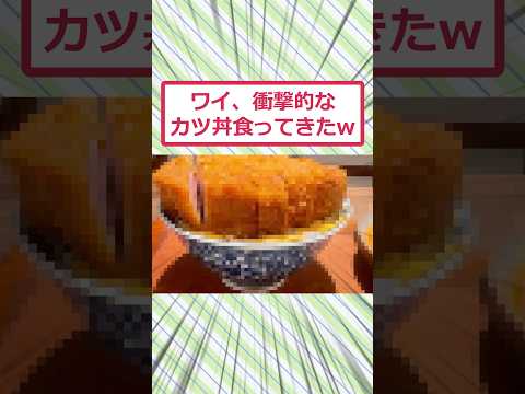 ワイ、衝撃的なカツ丼食ってきたww #2ch面白いスレ #2ch #5ch #shorts
