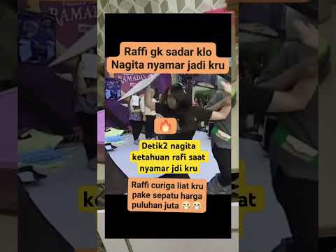Detik2 nagita ketahuan rafi saat nyamar jdi kru #nagitasalvina #rafiahmad #nagita #fyp #viralvidio