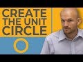 Constructing the Unit Circle: Key Points and Intersections