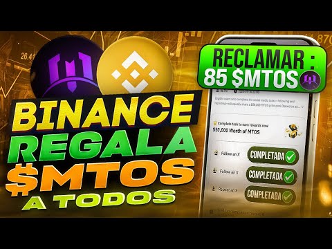 ¡TIENES 24 HORAS! - BINANCE REGALA "$MTOS" A TODOS SUS USUARIOS **MUY FACIL** ANTES DEL LISTING