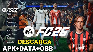 LLEGO! NUEVO FC 26 MOD FIFA 16 PARA TODOS LOS ANDROID CON FICHAJES Y KITS 25/26 Y MODO CARRERA