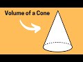 Volume and Dimensions of Cones