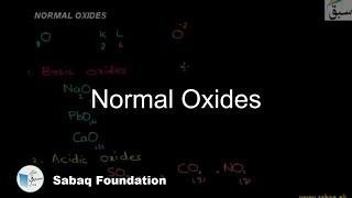 Normal Oxides