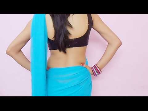 How To Wear Bollywood Saree Blouse-Drape Sari Wraping Video/Low Waist Saari/Choli