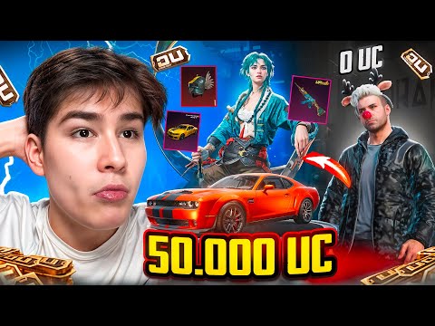 $50 000 UC!🔥ENG OMADLI OPEN CASE TEKINGA OBUNACHIM AKKAUNTLARINI 😍KUCHAYTIRIB BERDIM