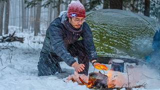 Camping in the Snow and Ice in Allegheny National Forest
