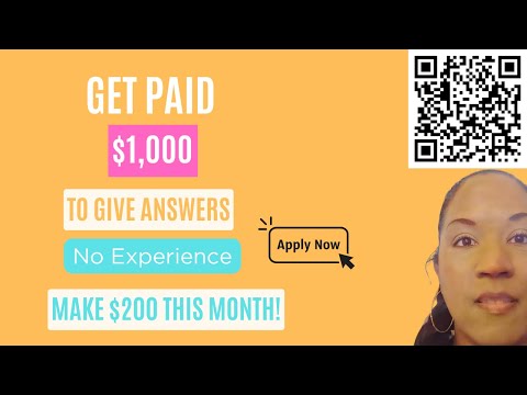 Get Paid $1,000 a week to give Answers + Hiring Survey Interviewers Pay $800 a week + Make $200!