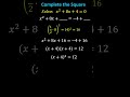 Square Roots and Completing the Square