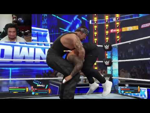 Face Cam on WWE 2k24 The Undertaker and Kane VS. The Usos VS. All Raw SmackDown Match in Hindi