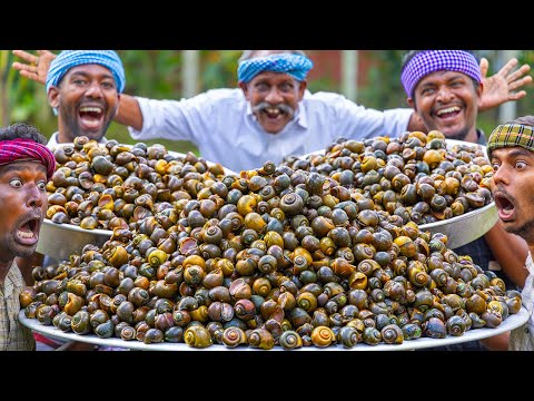 SNAIL FRY | NATHAI VARUVAL | Snail Recipe Cooking and Eating in Village | Healthy Village Recipes