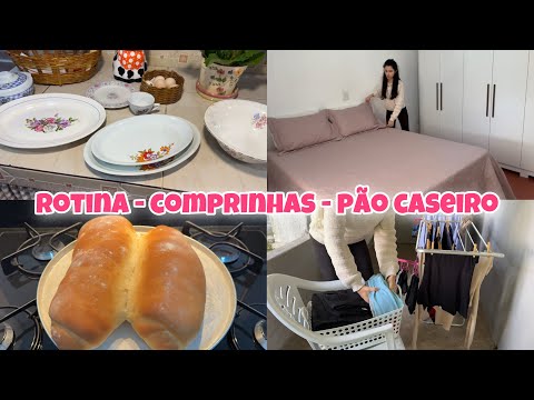 ROTINA MORANDO EM CHÁCARA- COMPRINHAS DE BAZAR/ANTIQUÁRIO- PÃO CASEIRO FÁCIL