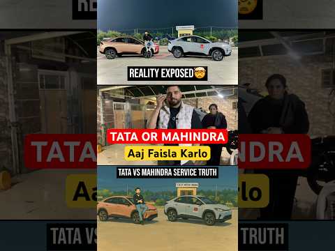MAHINDRA VS TATA SERVICE reality EXPOSED xev9e fail #uk07rider #shorts #xev9e #babubhaiya #curvvev