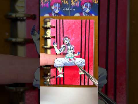 Journaling 다꾸 | Demon Slayer : Infinity Castle - Akaza 귀멸의 칼날 무한성편 - 아카자 | Scrapbooking