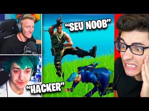 NINJA ENCONTRA TFUE NO FORTNITE! *DEU TRETA*