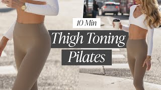 10 Min Thigh Toning Mat Pilates | Tone your thighs & side butt