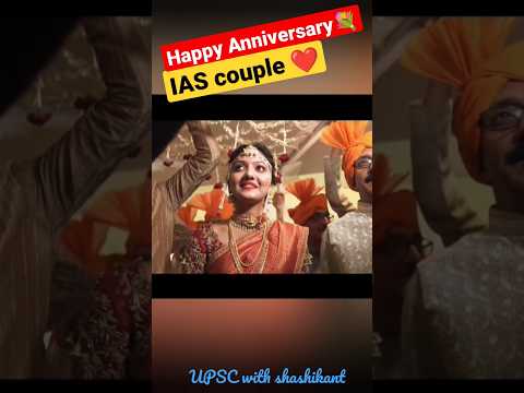 April 23, 2023?❤️Happy Marriage Anniversary????#ias_srushti_deshmukh#couple #husbandwife #reception