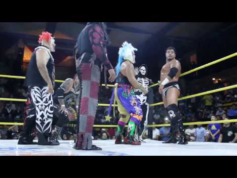 Psycho Clown, Texano Jr y la Parka vs Pagano, Monster Clown y Murder Clown