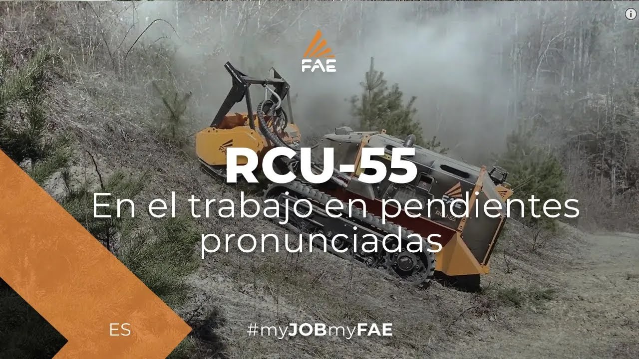 Vídeo - FAE RCU- 55 - El vehículo con orugas radiocontrolado para trabajos forestales, agrícolas y municipales