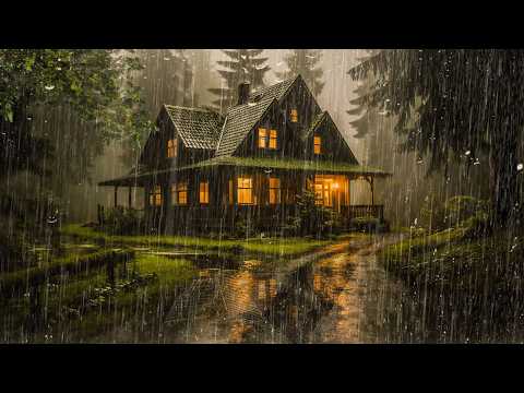 Fall Asleep With The Soothing Sounds Of Rain And Thunder, Reduce Stress with Rain Sound - ASMR