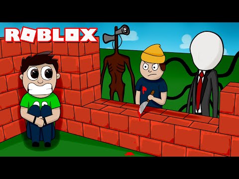 CONSTRUYE un ESCONDITE PARA SOBREVIVIR a los MONSTRUOS de ROBLOX !!