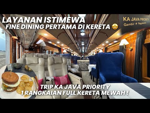 LAYANAN ISTIMEWA 1 RANGKAIAN FULL KERETA MEWAH‼️Naik KA Java Priority Jakarta - Yogyakarta