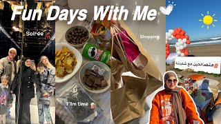 Fun days with me ✨| دوزنا 3 أيام مع سناء كاملة نشاط💃🏻🥰 ( خسرت گاع فلوسي حوايج وجيت 💸)+ مشترياتي