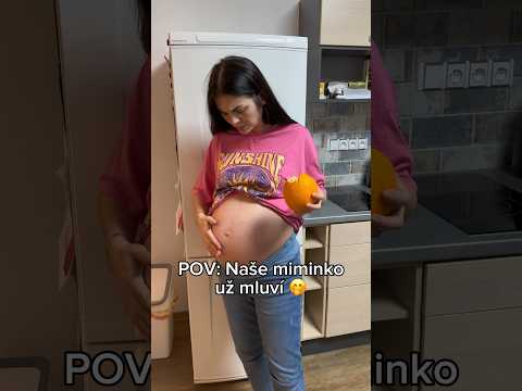 Naše miminko už mluví a ví, co chce 🤭😁 #tehotenstvi #pregnancy