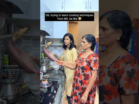 DIL trying to learn cooking techniques from MIL be like 🤣 #shorts #sujimummu #trending #comedy