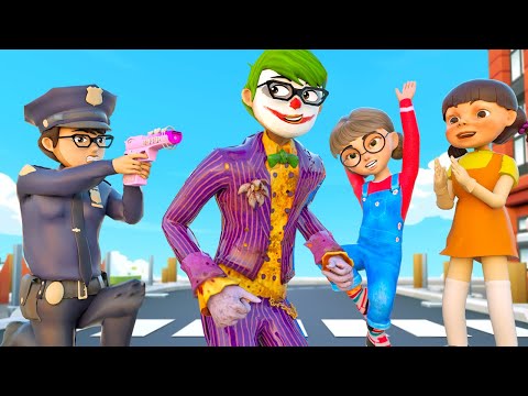 Nick Policeman Catches The Thief Joker To Protect Doll Squid Game | Scary Teacher 3D Police