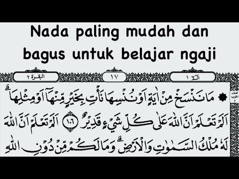 nada paling mudah untuk belajar mengaji dan bikin betah ngajinya #juz1 #murattalmerdu