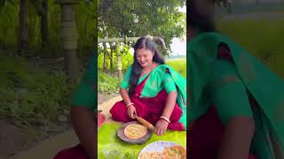 Village style Chilli Garlic paratha full recipe 😍 #village_cooking #villagefood 