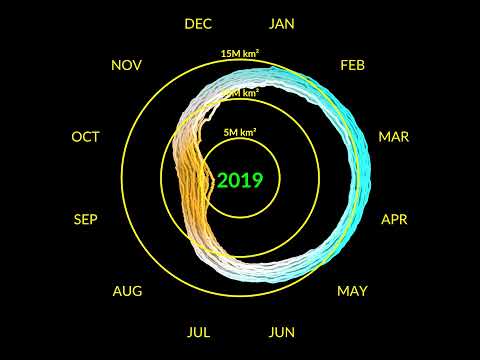 Arctic Sea Ice Spiral