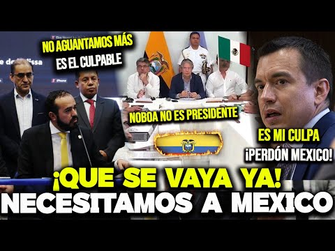 ¡ESCÁNDALO! ALCALDES Y PUEBLO DE ECUADOR DESCONOCEN A NOBOA TRAS HUMILLACIÓN CON MÉXICO