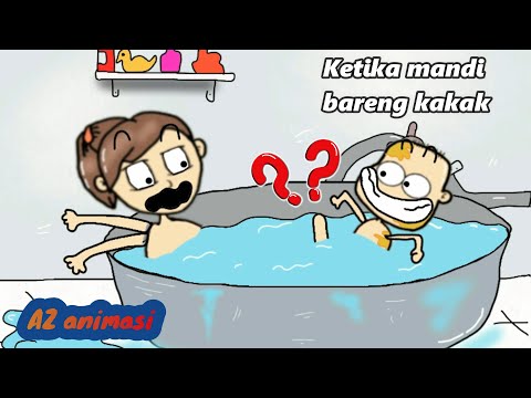 KETIKA MANDI BARENG KAKAK