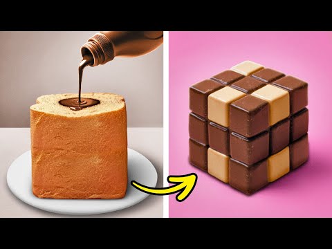 BOLO DE CHOCOLATE EM CUBO 🍫🎂 SOBREMESAS SIMPLES E DELICIOSAS EM MINUTOS! ⏰