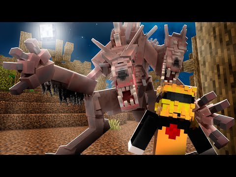 Un LOBO con 2 CABEZAS Apareció en Mi Mundo de Minecraft y es realmente ATERRADOR