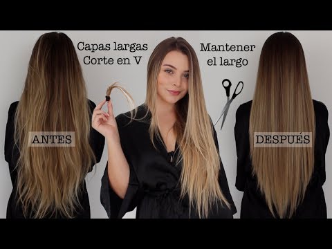 ¿Cómo cortar tu cabello en capas largas y en V? (Manteniendo el largo) - Maqui015 ♥