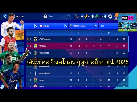 SM2025เส้นทางการสร้างสโมสรEP.3ทรงทีมเริ่มมา,อนิเมชั่นท่าทางห