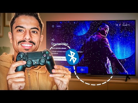 Como CONECTAR CONTROLE DO PS4 na SMART TV PHILIPS com GOOGLE TV!