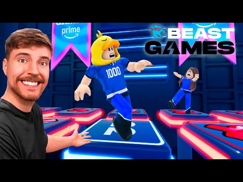 JUGANDO LOS NUEVOS MR BEAST GAMES por 5,000,000$ en Roblox con Melina!