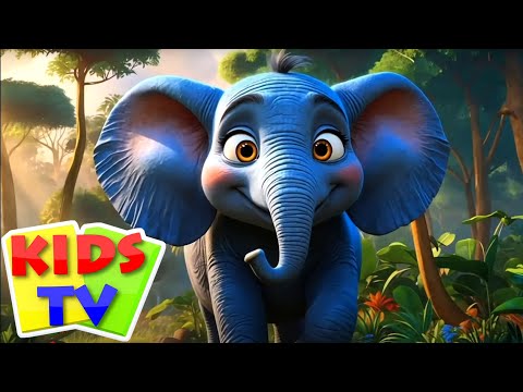 Ek Mota Hathi Sher Ko Chala, एक मोटा हाथी, Elephant Cartoon Song and Rhymes in Hindi