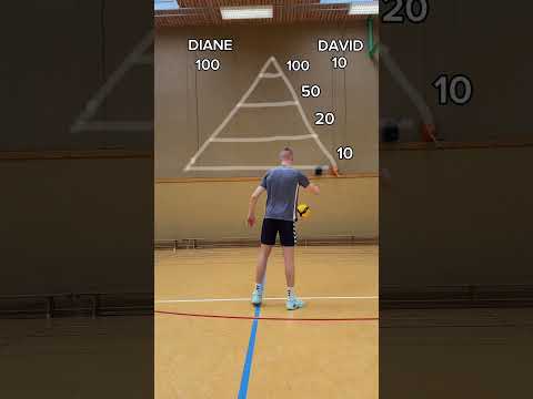 Pyramid serving game vs. my sis