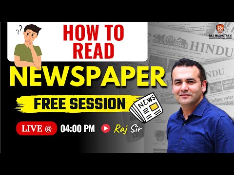 How to Read Newspaper ? | By - Raj Sir