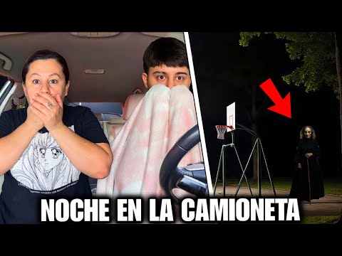 PASAMOS UNA NOCHE EN EL AUTO DE MI MAMÁ 😨 *Miramos algo aterrador*