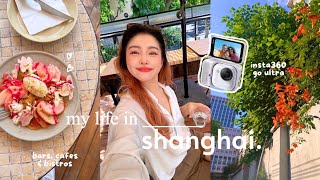 life in shanghai 🍃 summer days, rooftop terrace, barre class 🩰 cafes, insta360 GO ultra vlogging cam
