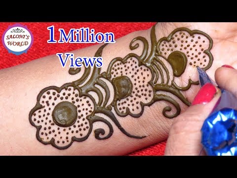Latest 3D Mehndi Designs | Easy Arabic Henna For Beginners by Jyoti Sachdeva .