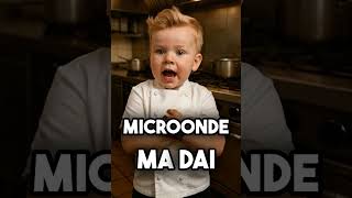 Tutto nel microonde… tranne l’insalata! Baby Gordon Ramsay perde la pazienza